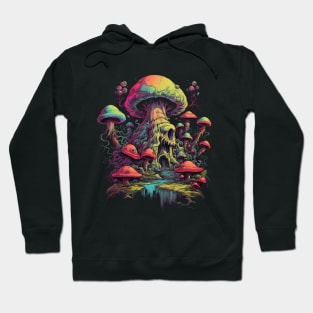 Psychedelic World Sketches Magic Shrooms Hoodie